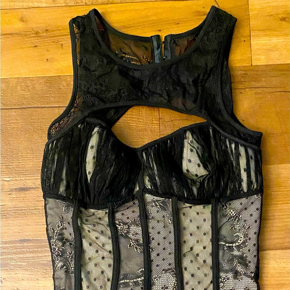 Lace covered dress